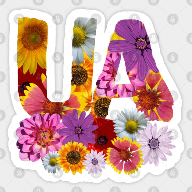 UA flowers Sticker by tashashimaa